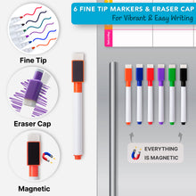 Load image into Gallery viewer, Magnetic Dry Erase Menu Planner &amp; Grocery List Set
