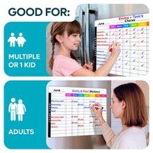 Load image into Gallery viewer, Chore Chart, Daily Planner &amp; 6 Vibrant Markers
